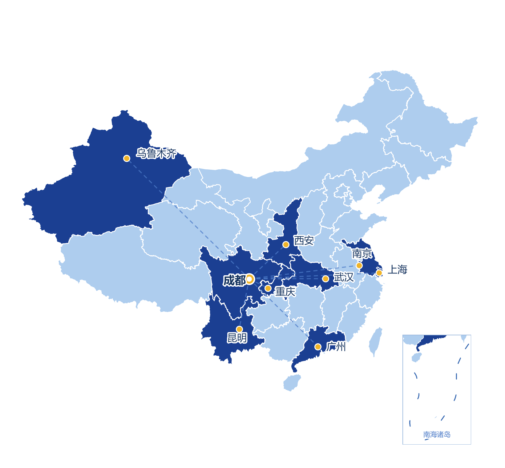 筑优企服全国布局：成都总部辐射重庆、西安、乌鲁木齐、昆明、武汉、南京、上海、广州